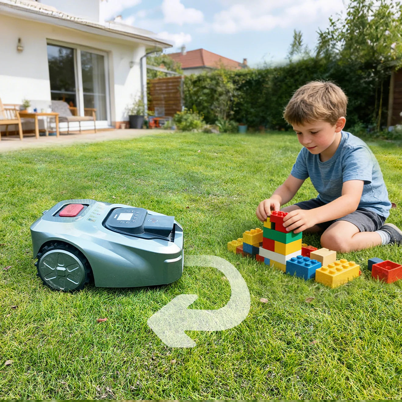 Robot Tondeuse Sans Fil RTK+IA – 1000 m², 4G/WiFi, Anti-Vol GPS