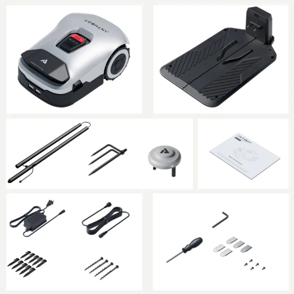 Robot Tondeuse IA Sans Fil – 900 m², RTK + 4 Caméras